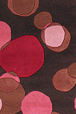 Chandra Rugs Avalisa 100% Wool Hand-Tufted Contemporary Rug Brown/Red/Pink/Taupe 7'9 x 10'6