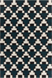 Avon 100% Wool Hand-Woven Contemporary Flatweave Rug