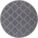 Central Park AWHP-4023 Modern Wool Rug AWHP4023-99RD Medium Gray 100% Wool 9'9" Round