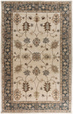 Middleton AWHR-2050 Traditional Wool Rug AWHR2050-913 Khaki, Teal, Tan, Dark Brown, Seafoam 100% Wool 9' x 13'