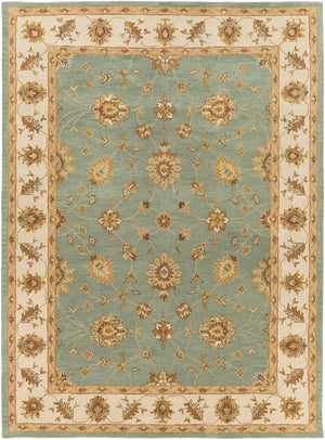 Middleton AWHR-2058 Traditional Wool Rug AWHR2058-811 Dark Green, Grass Green, Khaki, Clay, Camel, Moss, Sage 100% Wool 8' x 11'