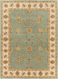 Middleton AWHR-2058 Traditional Wool Rug AWHR2058-811 Dark Green, Grass Green, Khaki, Clay, Camel, Moss, Sage 100% Wool 8' x 11'