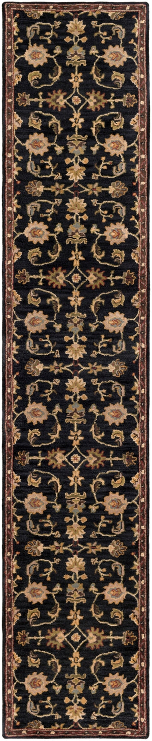 Middleton AWMD-1000 Traditional Wool Rug AWMD1000-2314 Navy, Dark Green, Light Gray, Dark Brown, Garnet 100% Wool 2'3" x 14'