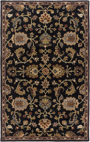 Middleton AWMD-1000 Traditional Wool Rug AWMD1000-913 Navy, Dark Green, Light Gray, Dark Brown, Garnet 100% Wool 9' x 13'