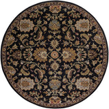 Middleton AWMD-1000 Traditional Wool Rug AWMD1000-8RD Navy, Dark Green, Light Gray, Dark Brown, Garnet 100% Wool 8' Round