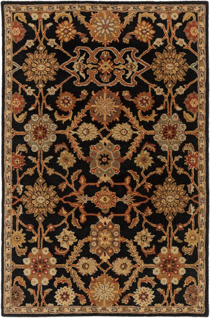Middleton AWMD-2073 Traditional Wool Rug AWMD2073-913 Black, Rust, Olive, Camel, Tan, Sage 100% Wool 9' x 13'