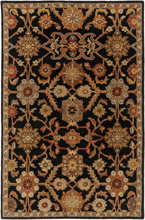 Middleton AWMD-2073 Traditional Wool Rug AWMD2073-913 Black, Rust, Olive, Camel, Tan, Sage 100% Wool 9' x 13'