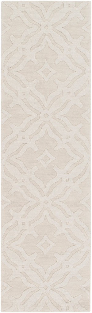 Metro AWMP-4017 Modern Wool Rug AWMP4017-238 Beige 100% Wool 2'3" x 8'