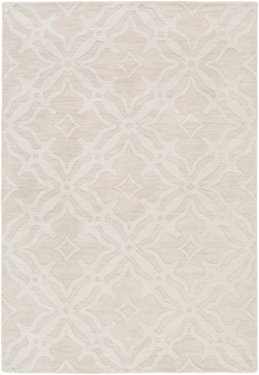 Metro AWMP-4017 Modern Wool Rug AWMP4017-912 Beige 100% Wool 9' x 12'