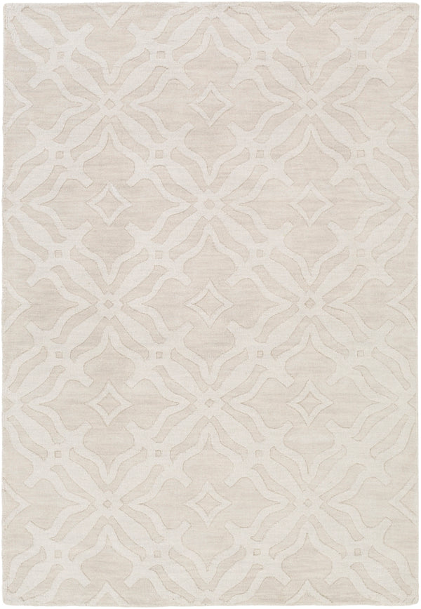 Metro AWMP-4017 Modern Wool Rug AWMP4017-912 Beige 100% Wool 9' x 12'