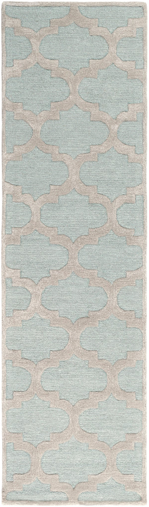 Arise AWRS-2122 Modern Wool, Viscose Rug AWRS2122-238 Mint, Beige 70% Wool, 30% Viscose 2'3" x 8'