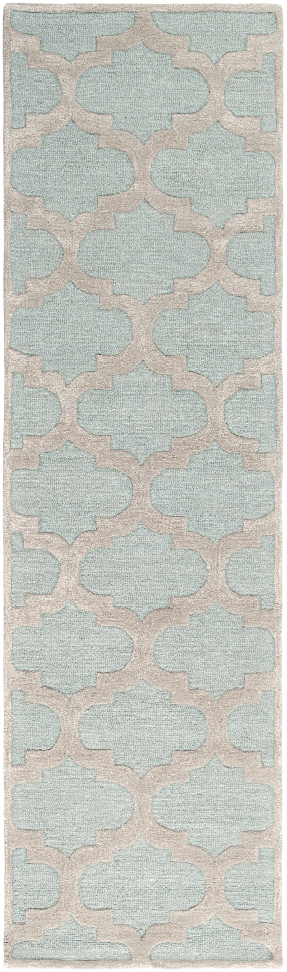 Arise AWRS-2122 Modern Wool, Viscose Rug AWRS2122-238 Mint, Beige 70% Wool, 30% Viscose 2'3" x 8'