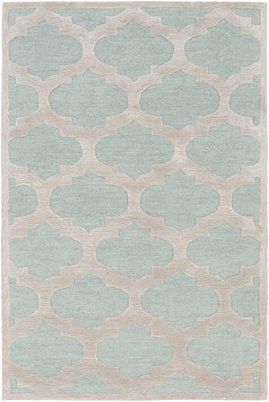 Arise AWRS-2122 Modern Wool, Viscose Rug AWRS2122-913 Mint, Beige 70% Wool, 30% Viscose 9' x 13'