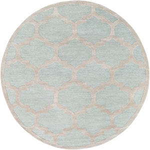 Arise AWRS-2122 Modern Wool, Viscose Rug AWRS2122-8RD Mint, Beige 70% Wool, 30% Viscose 8' Round