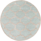 Arise AWRS-2122 Modern Wool, Viscose Rug AWRS2122-8RD Mint, Beige 70% Wool, 30% Viscose 8' Round