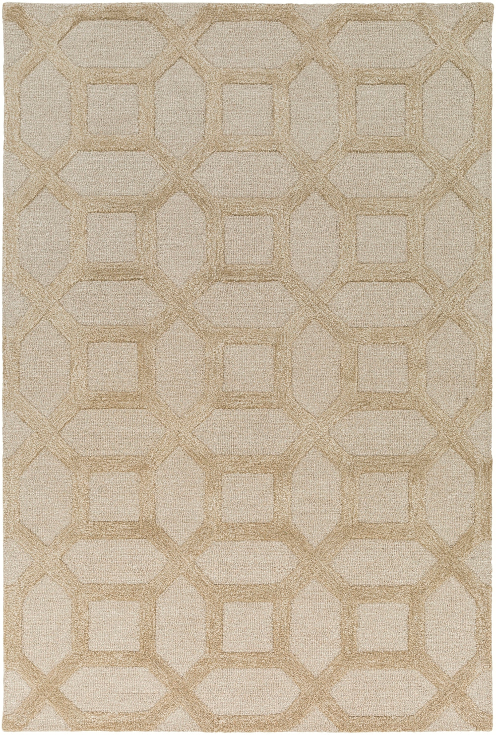Arise AWRS-2130 Modern Wool, Viscose Rug AWRS2130-913 Khaki 70% Wool, 30% Viscose 9' x 13'