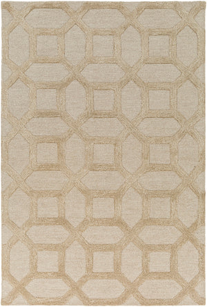 Arise AWRS-2130 Modern Wool, Viscose Rug AWRS2130-913 Khaki 70% Wool, 30% Viscose 9' x 13'