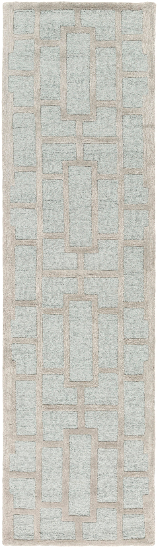 Arise AWRS-2139 Modern Wool, Viscose Rug AWRS2139-238 Sage 70% Wool, 30% Viscose 2'3" x 8'