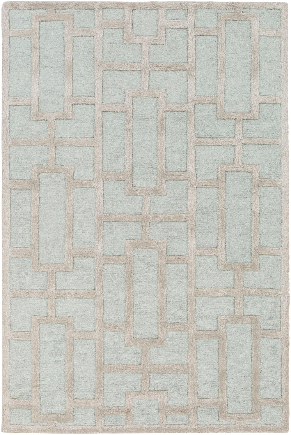 Arise AWRS-2139 Modern Wool, Viscose Rug AWRS2139-913 Sage 70% Wool, 30% Viscose 9' x 13'