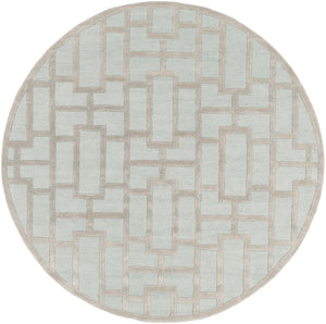 Arise AWRS-2139 Modern Wool, Viscose Rug AWRS2139-8RD Sage 70% Wool, 30% Viscose 8' Round