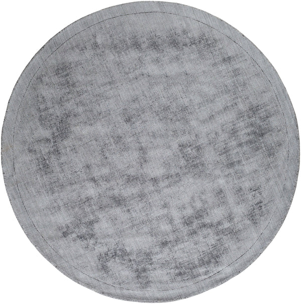 Silk Route AWSR-4034 Modern Viscose Rug AWSR4034-59RD Light Gray 100% Viscose 5'9" Round