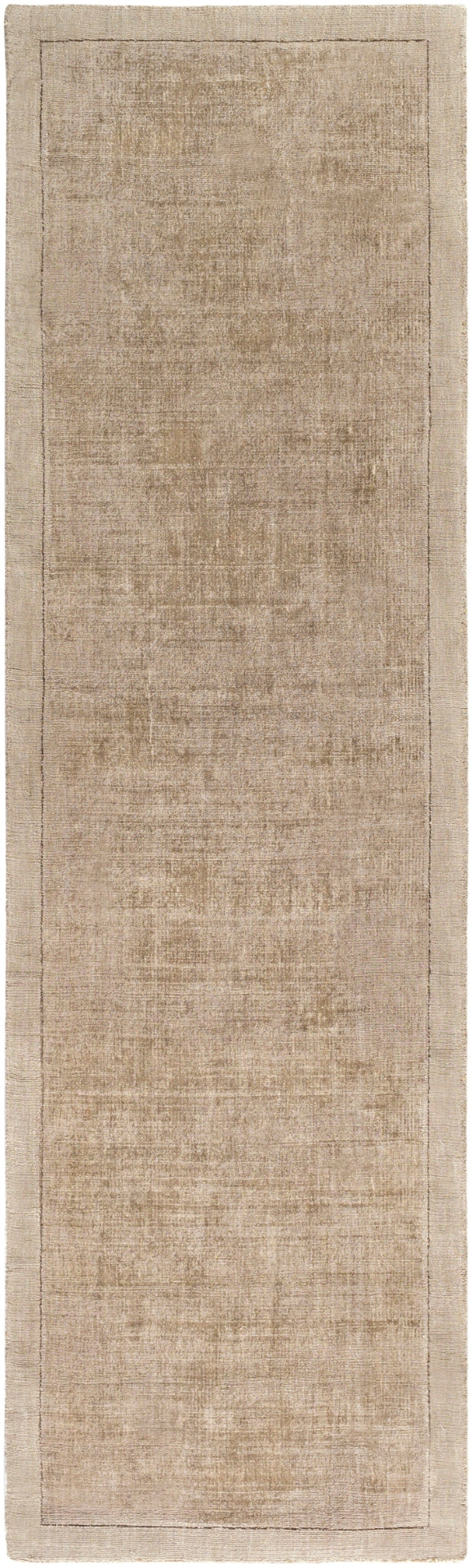 Silk Route AWSR-4035 Modern Viscose Rug AWSR4035-238 Khaki 100% Viscose 2'3" x 8'