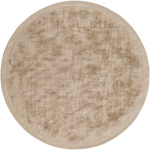 Silk Route AWSR-4035 Modern Viscose Rug AWSR4035-59RD Khaki 100% Viscose 5'9" Round