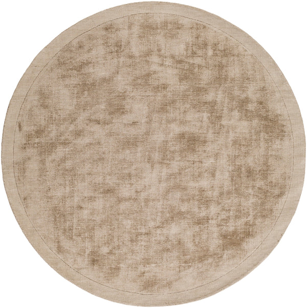 Silk Route AWSR-4035 Modern Viscose Rug AWSR4035-59RD Khaki 100% Viscose 5'9" Round