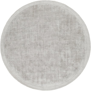 Silk Route AWSR-4036 Modern Viscose Rug AWSR4036-59RD Light Gray 100% Viscose 5'9" Round