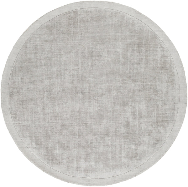 Silk Route AWSR-4036 Modern Viscose Rug AWSR4036-59RD Light Gray 100% Viscose 5'9" Round