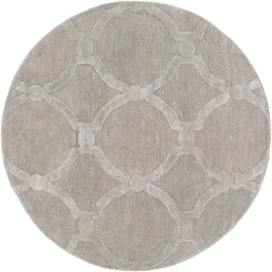 Urban AWUB-2144 Modern Wool, Viscose Rug AWUB2144-6RD Taupe 70% Wool, 30% Viscose 6' Round