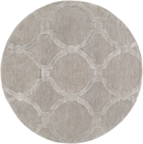 Urban AWUB-2144 Modern Wool, Viscose Rug AWUB2144-6RD Taupe 70% Wool, 30% Viscose 6' Round
