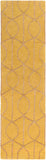 Urban AWUB-2164 Modern Wool, Viscose Rug AWUB2164-238 Mustard, Camel 70% Wool, 30% Viscose 2'3" x 8'