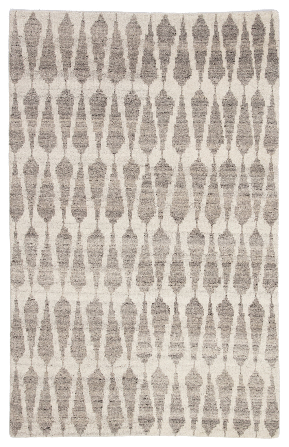 Jaipur Living Sabot Hand-Knotted Geometric Ivory/ Light Gray Area Rug (8'6"X11'6")