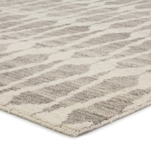 Jaipur Living Sabot Hand-Knotted Geometric Ivory/ Light Gray Area Rug (10'X14')