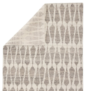 Jaipur Living Sabot Hand-Knotted Geometric Ivory/ Light Gray Area Rug (10'X14')