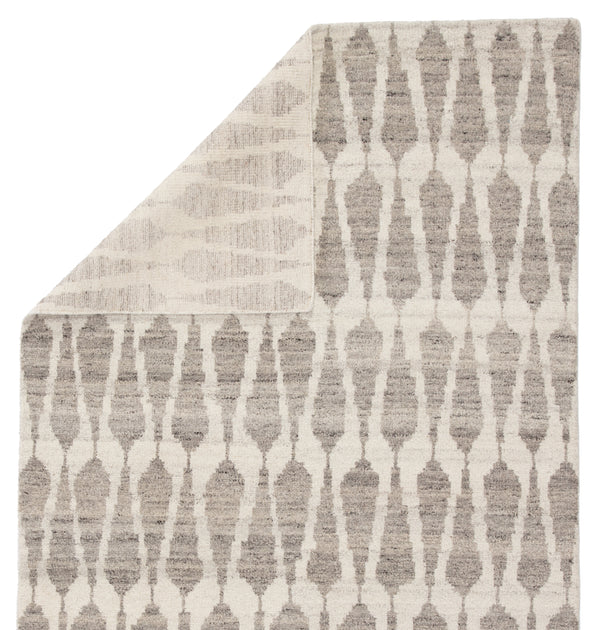 Jaipur Living Sabot Hand-Knotted Geometric Ivory/ Light Gray Area Rug (10'X14')