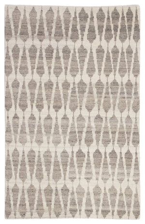 Jaipur Living Sabot Hand-Knotted Geometric Ivory/ Light Gray Area Rug (10'X14')