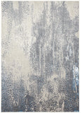 Azure Modern Metallic Watercolor Rug, Teal/Gray/Beige, 8ft x 11ft Area Rug