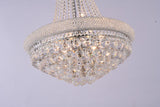 Bethel Chrome Chandelier in Metal & Crystal