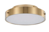 Bethel Brass LED Flush Mount in Metal & Acrylic