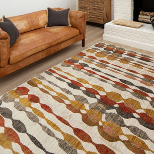 Karastan Rugs Acoustic Ginger 5' 3" x 7' 10" Area Rug