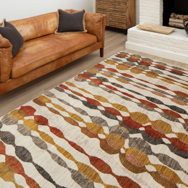 Karastan Rugs Acoustic Ginger 5' 3" x 7' 10" Area Rug