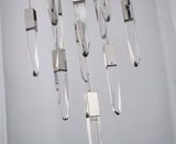 Bethel Chrome Chandelier in Metal & Crystal