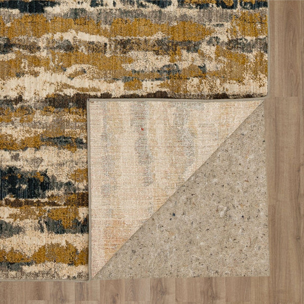 Karastan Rugs Amalgamate Gold 9' 6" x 12' 11" Area Rug