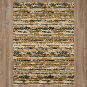 Karastan Rugs Amalgamate Gold 9' 6" x 12' 11" Area Rug