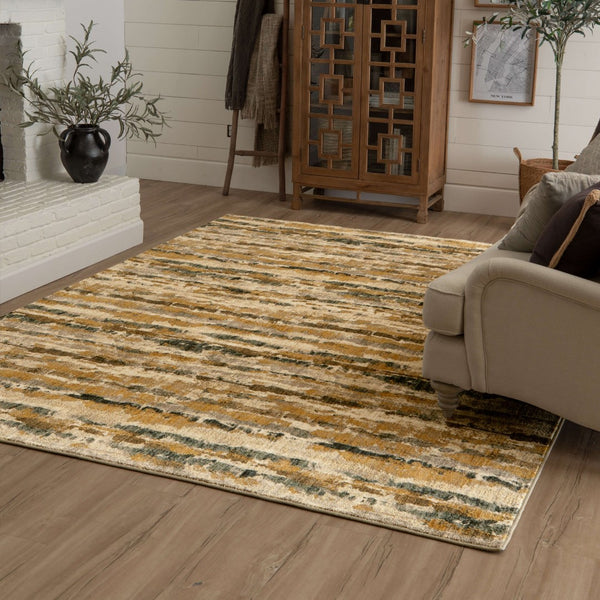 Karastan Rugs Amalgamate Gold 8' x 11' Area Rug