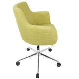 Andrew Contemporary Adjustable Office Chair in Green by LumiSource