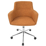 Andrew Contemporary Adjustable Office Chair in Orange by LumiSource