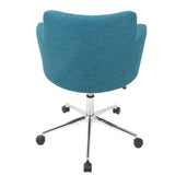 Andrew Contemporary Adjustable Office Chair in Teal by LumiSource